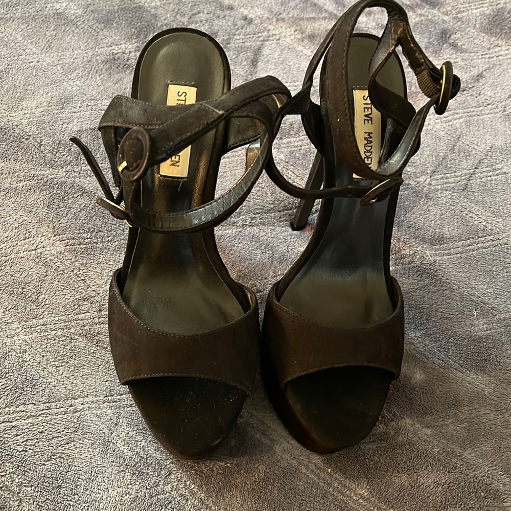 Steve Madden “Karen” Open Toe Platform Sandal Size US 8.5